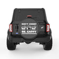 DONT WORRY BE CAPPY BLACK CARBON FIBER TIRE COVER