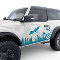 DRAGON MOUNTAINS FOREST BODY GRAPHIC DECAL FITS 2021+ FORD BRONCO 2 DOOR