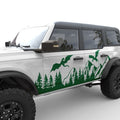 DRAGON MOUNTAINS FOREST BODY GRAPHIC DECAL FITS 2021+ FORD BRONCO 4 DOOR