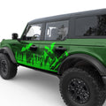 DRAGON MOUNTAINS FOREST DOOR DECAL FITS 2021+ FORD BRONCO 4 DOOR