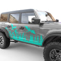 DRAGON MOUNTAINS FOREST BODY GRAPHIC DECAL FITS 2024 FORD BRONCO 4 DOOR