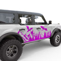 DRAGON MOUNTAINS FOREST DOOR DECAL FITS 2024 FORD BRONCO 4 DOOR