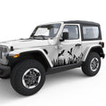 DRAGON FOREST MOUNTAINS BODY GRAPHIC DECAL FITS 2018+ JEEP WRANGLER 2 DOOR JLU