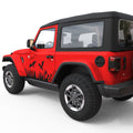 DRAGON FOREST MOUNTAINS DOOR DECAL FITS 2018+ JEEP WRANGLER 2 DOOR JLU