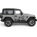 DRAGON FOREST MOUNTAINS SIDE GRAPHIC DECAL FITS 2005-2017 JEEP WRANGLER 2 DOOR JK