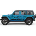 DRAGON FOREST MOUNTAINS SIDE GRAPHIC DECAL FITS 2018+ JEEP WRANGLER 4 DOOR JLU