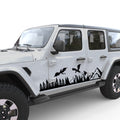 DRAGON FOREST MOUNTAINS BODY GRAPHIC DECAL FITS 2018+ JEEP WRANGLER 4 DOOR JLU