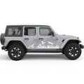 DRAGON FOREST MOUNTAINS SIDE GRAPHIC DECAL FITS 2005-2017 JEEP WRANGLER 4 DOOR JKU