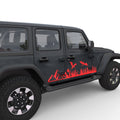 DRAGON FOREST MOUNTAINS DOOR DECAL FITS 2005-2017 JEEP WRANGLER 4 DOOR JKU