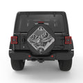 EAGLE SCENE PEARL  WHITE CARBON FIBER TIRE COVER