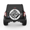 EAGLE SCENE PEARL  WHITE CARBON FIBER TIRE COVER