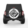 EAGLE SCENE WHITE TIRE COVER