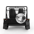 EAGLE STARE WHITE CARBON FIBER TIRE COVER FOR MOKE