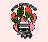 EASILY DISTRACTED BY BRONCOS AND DOGS 20 OZ TUMBLER