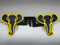 ELEPHANT FOOT PEGS FOR JEEP WRANGLER AND JEEP GLADIATOR in Yellow Color