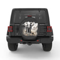 ELEPHANT PEARL  WHITE CARBON FIBER TIRE COVER