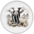 ELEPHANT WHITE TIRE COVER