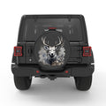 ELK DEER PEARL  WHITE CARBON FIBER TIRE COVER