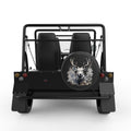 ELK DEER BLACK CARBON FIBER TIRE COVER FOR MOKE