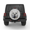 ELK DEER WHITE TIRE COVER