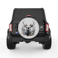 ELK DEER SILVER CARBON FIBER TIRE COVER