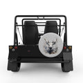 ELK DEER SILVER CARBON FIBER TIRE COVER FOR MOKE