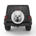 ELK DEER SILVER CARBON FIBER TIRE COVER