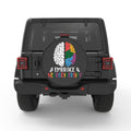 EMBRACE NEURODIVERSITY PEARL  WHITE CARBON FIBER TIRE COVER