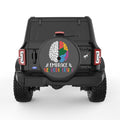 EMBRACE NEURODIVERSITY BLACK CARBON FIBER TIRE COVER