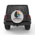 EMBRACE NEURODIVERSITY WHITE TIRE COVER