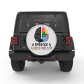 EMBRACE NEURODIVERSITY SILVER CARBON FIBER TIRE COVER