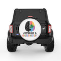 EMBRACE NEURODIVERSITY WHITE TIRE COVER