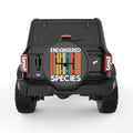 ENDANGERED SPECIES BLACK CARBON FIBER TIRE COVER