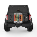 ENDANGERED SPECIES BLACK TIRE COVER