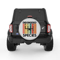 ENDANGERED SPECIES SILVER CARBON FIBER TIRE COVER