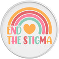 END THE STIGMA WHITE TIRE COVER