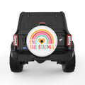 END THE STIGMA WHITE TIRE COVER