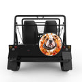 ENGLISH BULLDOG FALL BLACK TIRE COVER FOR MOKE