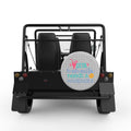 ESTA MAMACITA NEEDS A MARGARITA SILVER CARBON FIBER TIRE COVER FOR MOKE
