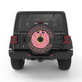 EVERYONE SEES THROUGH ME BLACK CARBON FIBER TIRE COVER