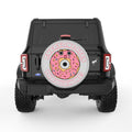 EVERYONE SEES THROUGH ME SILVER CARBON FIBER TIRE COVER