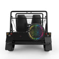 EXPECT NOTHING APPRECIATE EVERYTHING LOTUS FLOWER BLACK CARBON FIBER TIRE COVER FOR MOKE