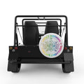 EXPECT NOTHING APPRECIATE EVERYTHING LOTUS FLOWER WHITE CARBON FIBER TIRE COVER FOR MOKE