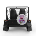 EXPENSIVE DIFFICULT TALKS BACK SILVER CARBON FIBER TIRE COVER FOR MOKE