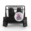 EXPENSIVE DIFFICULT TALKS BACK WHITE TIRE COVER FOR MOKE