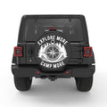EXPLORE MORE CAMP MORE PEARL  WHITE CARBON FIBER TIRE COVER