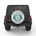 EXPLORE MORE CAMP MORE BLACK TIRE COVER