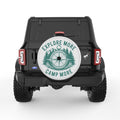 EXPLORE MORE CAMP MORE PEARL  WHITE CARBON FIBER TIRE COVER