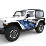 ELECTRIC SHOCKWAVE BODY GRAPHIC DECAL FITS 2018+ JEEP WRANGLER 2 DOOR JLU