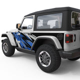 ELECTRIC SHOCKWAVE DOOR DECAL FITS 2018+ JEEP WRANGLER 2 DOOR JLU